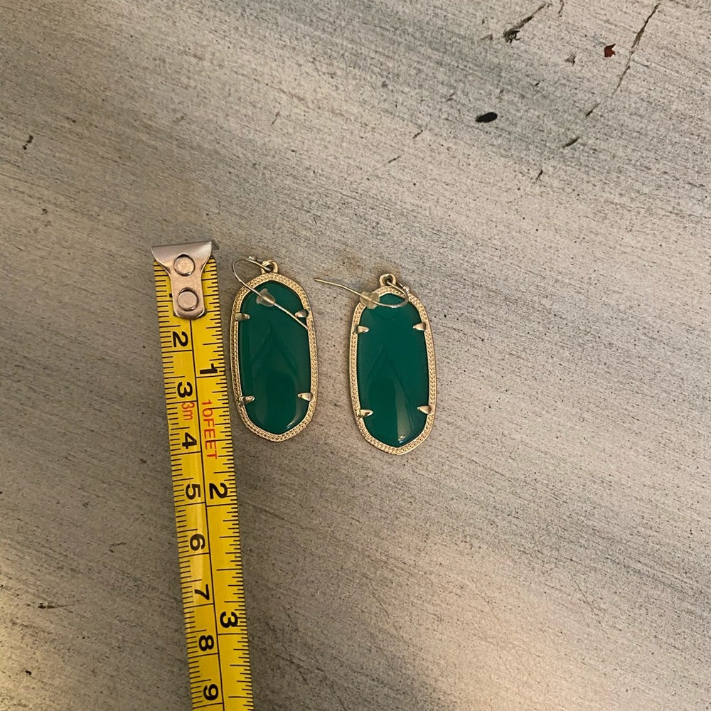 Kendra Scott green earrings - Picture 2 of 4